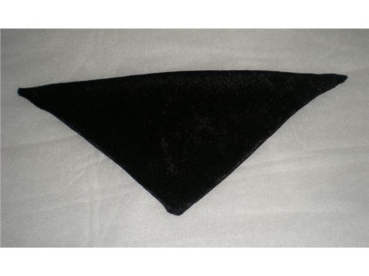 Billede af Sort velour tørklæde