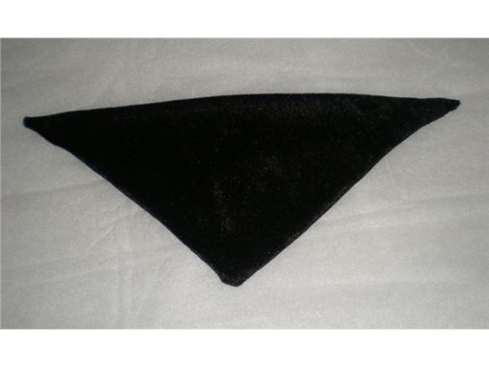 Billede af Sort velour tørklæde