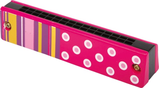 Billede af Mundharmonika med mønster