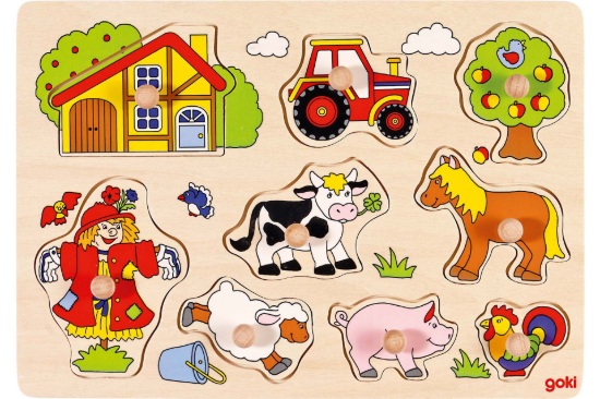 Kép Knoppuslespil - På bondegården