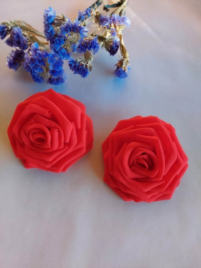 Billede af Hårelastik - røde roser