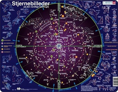 Billede af Stjernetegn 70 brikker - Larsen Puslespil