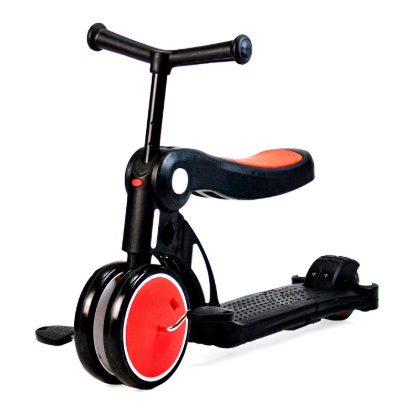 Obrazek Asalvo Trójkołowy rower 5 w 1 Ride and role, Czerwony