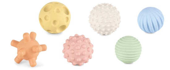 Billede af Kinder and Kids BIOplast sansebold (6 stk.)