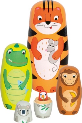 Kép Stabil állatok (Matryoshka babák) 5 az 1-ben