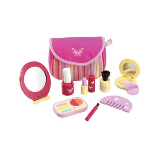 Slika Pink - kozmetični set iz lesa