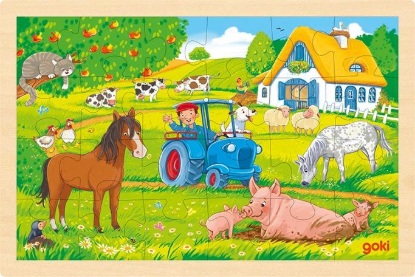 Kép Fa kirakósjáték - Gazdálkodás
