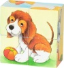 Kép Goki Kocka puzzle állatokkal